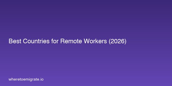 Best Countries for Remote Workers With Fast Internet 2026